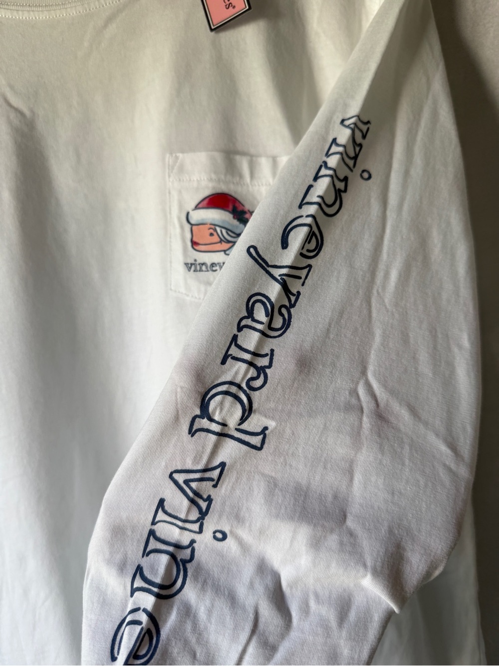 Vineyard Vines White Christmas Long-Sleeve Tee - Soft 100% Cotton